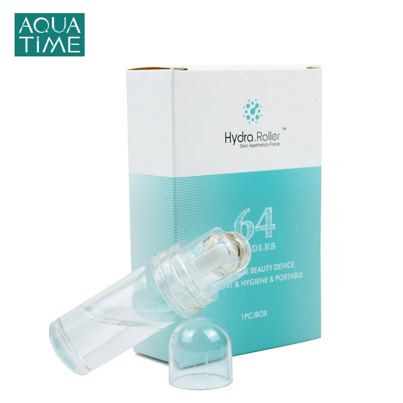 Hydra Roller 64 Pin дермароллер титановый micronmicroneedles Derma Stamp Золотой наконечник для лица