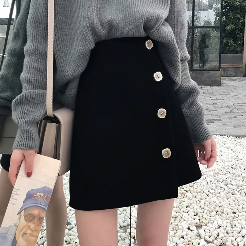 Korean-Style Irregular Skirt Skirt Women's 2020 Autumn New High Waist Slim A- line Dress Small Black Dress Winter
Korean-Style Irregular Skirt Skirt Women's 2020 Autumn New High Waist Slim A- line Dress Small Black Dress Winter
