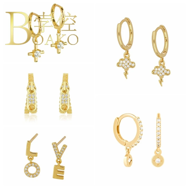 BOAKO Pendiente Rayo Earrings For Women 925 Sterling Silver Earrings Dangle Piercing Oreille Pendiente Plata Ear Cuffs #9.10
BOAKO Pendiente Rayo Earrings For Women 925 Sterling Silver Earrings Dangle Piercing Oreille Pendiente Plata Ear Cuffs #9.10