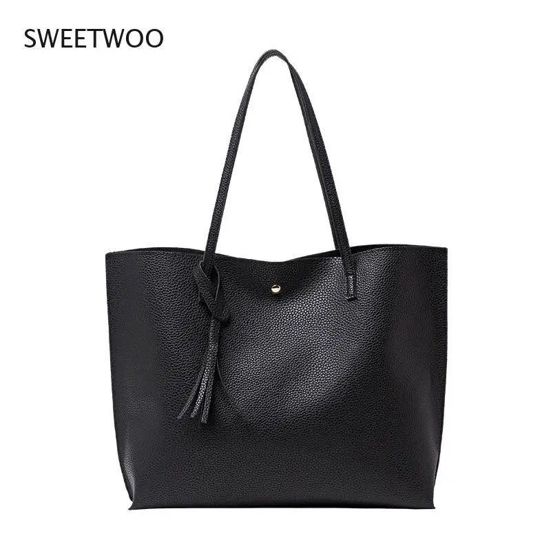Women's Bag 2021 Spring Korean Version of Pu Magnetic Buckle Tassel Shopping Bag Shoulder Underarm Bag Handbag Simple Large
Women's Bag 2021 Spring Korean Version of Pu Magnetic Buckle Tassel Shopping Bag Shoulder Underarm Bag Handbag Simple Large