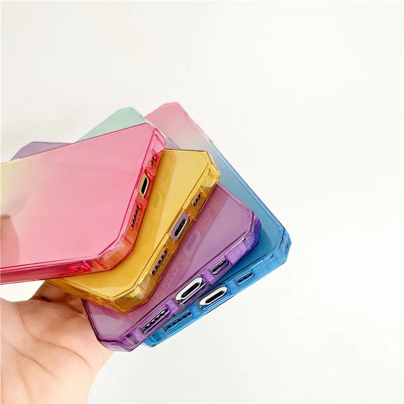For iPhone 12 11 Pro Max Cases Gradient Rainbow Bumper Phone Case For iPhone X XR XS Max 7 8 Plus Shockproof Back Cover
For iPhone 12 11 Pro Max Cases Gradient Rainbow Bumper Phone Case For iPhone X XR XS Max 7 8 Plus Shockproof Back Cover