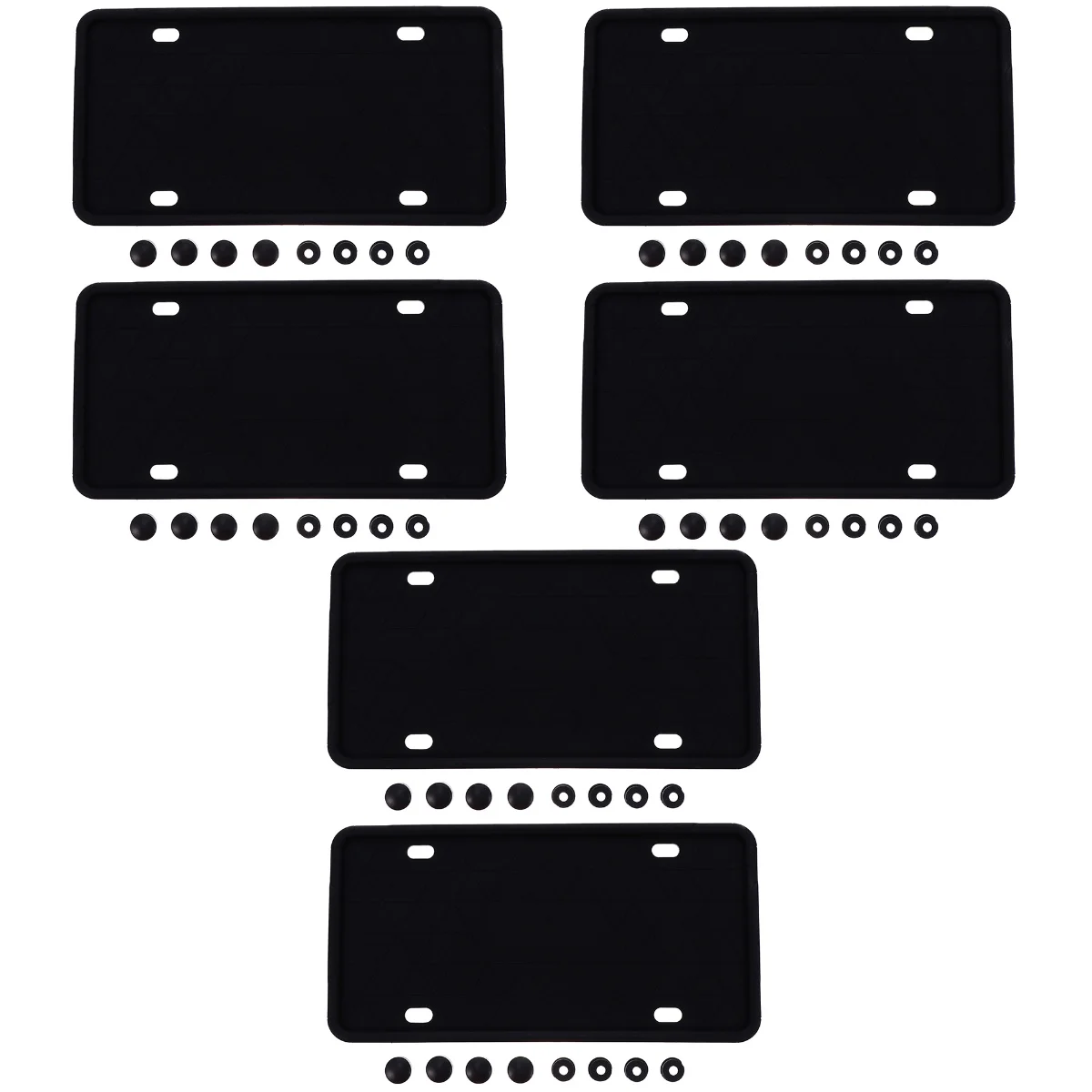 6 шт., Силиконовые рамки для автомобильного номерного знака
6 шт., Силиконовые рамки для автомобильного номерного знака