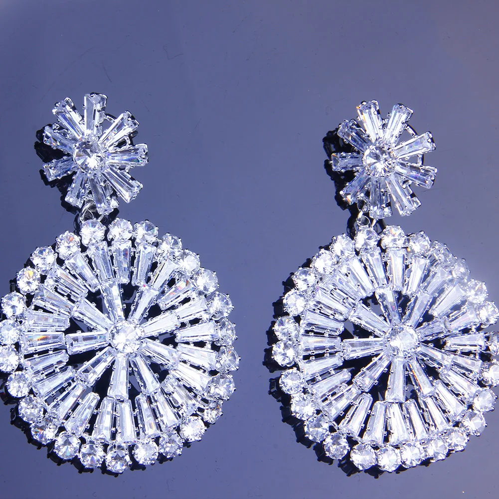 StoneFans Bling Cubic Zirconia Drop Earrings Round Women Statement Wedding Dangle Earring Party Bridal Jewelry Gift
StoneFans Bling Cubic Zirconia Drop Earrings Round Women Statement Wedding Dangle Earring Party Bridal Jewelry Gift