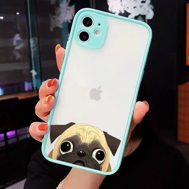 Cute Pug Dog French Bulldog Phone Cases matte transparent For iphone 7 8 11 12 plus mini x xs xr pro max cover
Cute Pug Dog French Bulldog Phone Cases matte transparent For iphone 7 8 11 12 plus mini x xs xr pro max cover