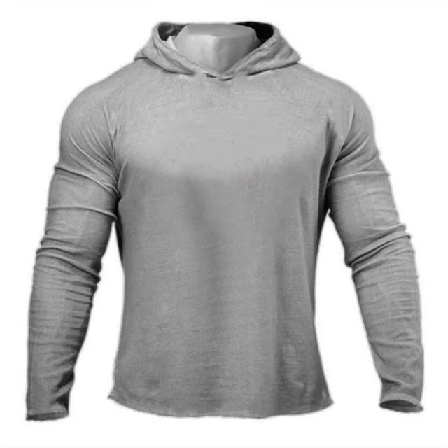 Long sleeved hooded men's T-shirts, autumn sweatshirt men's T-shirts, gym simple clothes slim cotton T-shirts
Long sleeved hooded men's T-shirts, autumn sweatshirt men's T-shirts, gym simple clothes slim cotton T-shirts