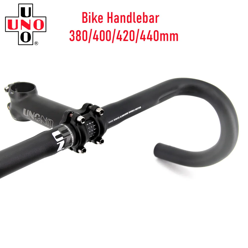 

UNO Aluminum Alloy Bicycle Handlebar 25.4x380/400/420/440mm Bicycle Handle MTB Road Bike Handlebar Bike Parts