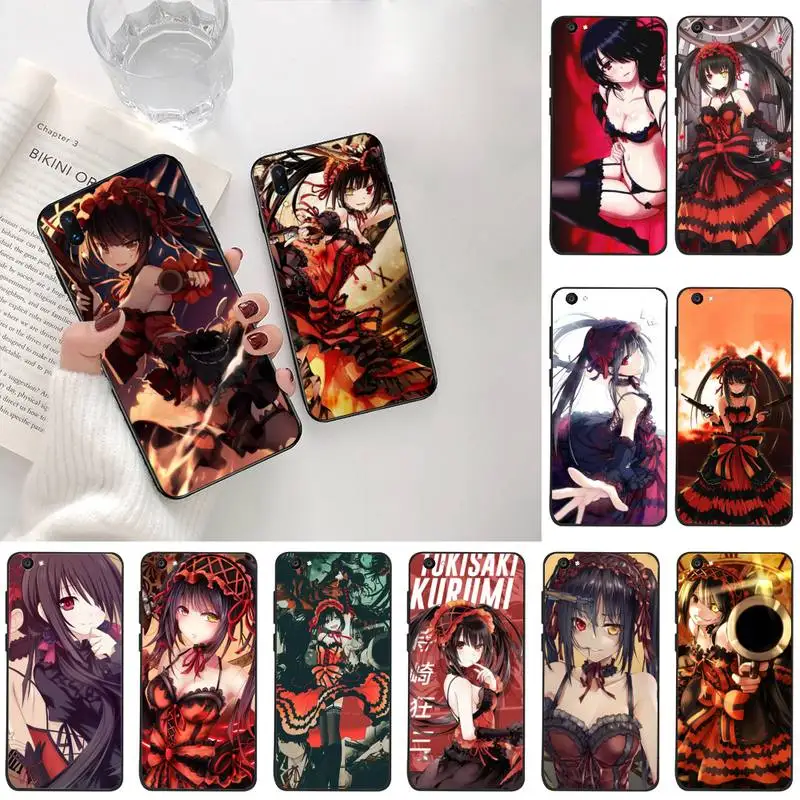 YJZFDYRM Tokisaki Kurumi аниме фото на заказ мягкая фотография для Vivo Y91c Y17 Y51 Y67 Y55 Y93 Y81S Y19 V17 vivo