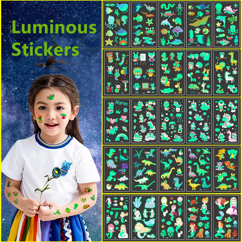 Tattoo Luminous Stickers Temporary Fake Paste Face Arm Leg Body Kawaii Manga Unicorn Car Shark Mermaid Airship Animal Sticker 
Tattoo Luminous Stickers Temporary Fake Paste Face Arm Leg Body Kawaii Manga Unicorn Car Shark Mermaid Airship Animal Sticker