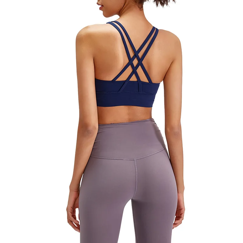 New cross beautiful back yoga bra sanded and nude high-strength shockproof sports underwear
New cross beautiful back yoga bra sanded and nude high-strength shockproof sports underwear