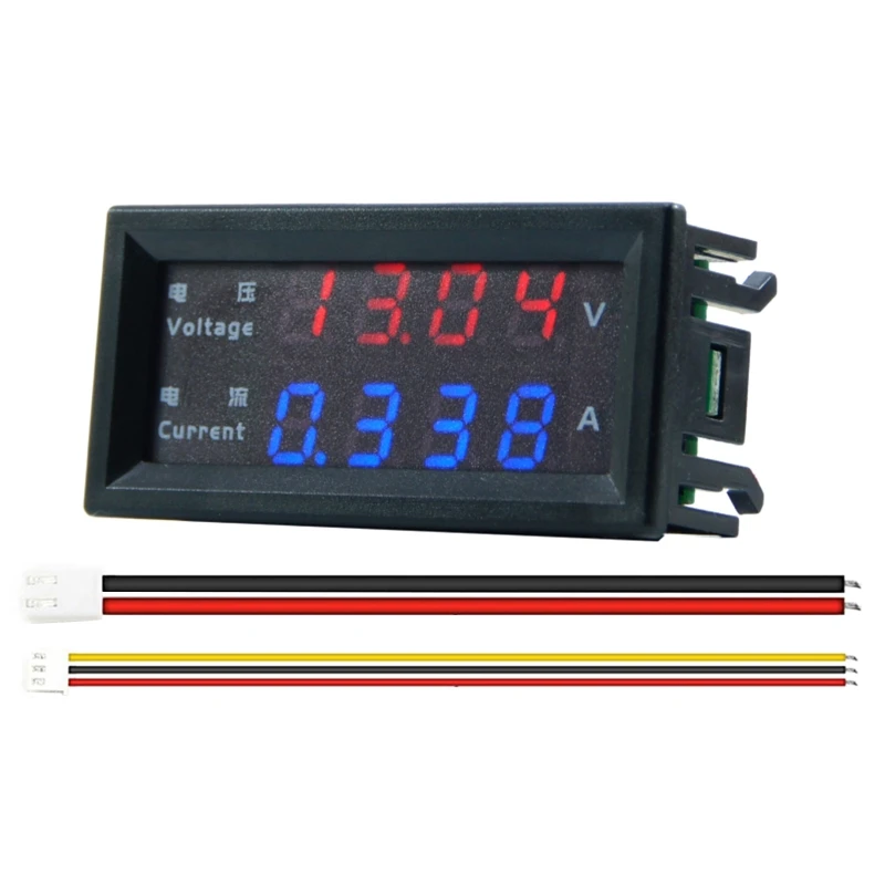 4 Digits High Precision DC 100V 200V 10A Voltmeter Ammeter Dual LED Digital Display Amp Volt Merter Panel Gauge HX6C
4 Digits High Precision DC 100V 200V 10A Voltmeter Ammeter Dual LED Digital Display Amp Volt Merter Panel Gauge HX6C