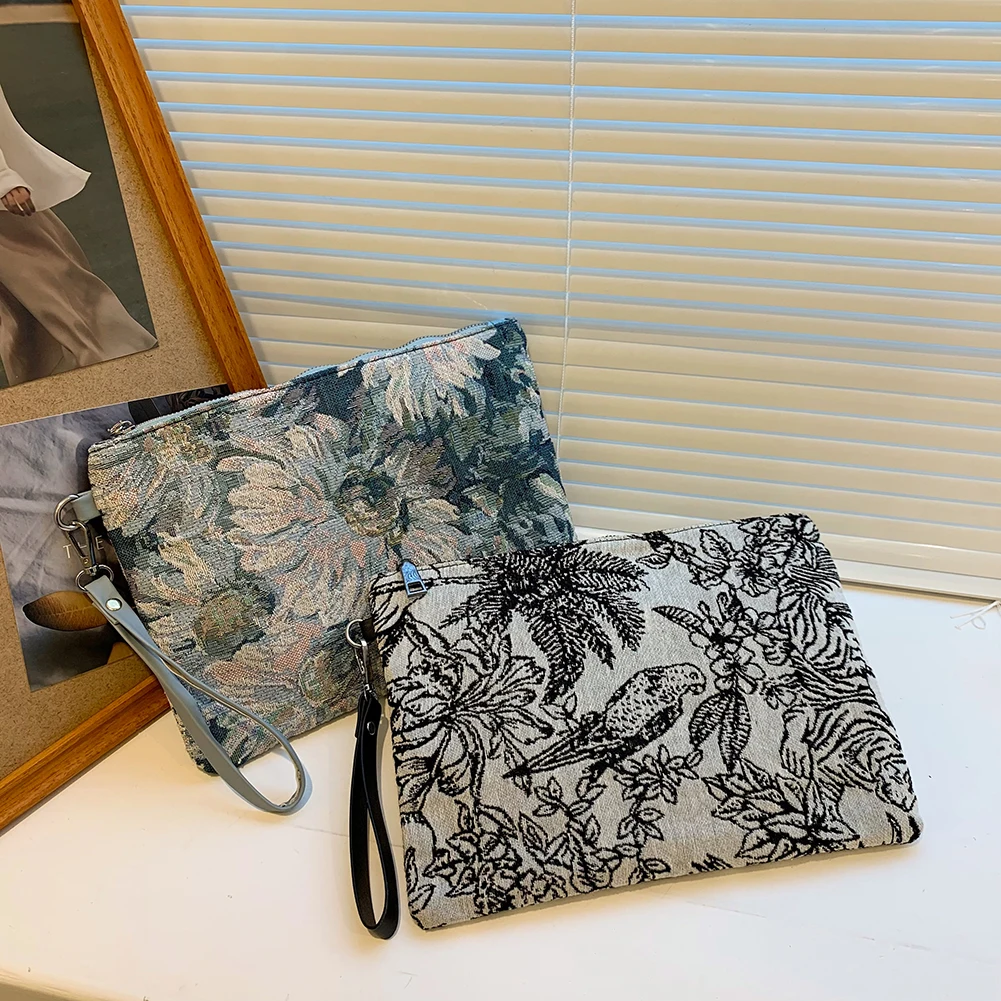 Fashion Flower Oil Painting Print Wristlet Bag Women Casual Small Canvas Pouch Bags Envelope Bag
Fashion Flower Oil Painting Print Wristlet Bag Women Casual Small Canvas Pouch Bags Envelope Bag