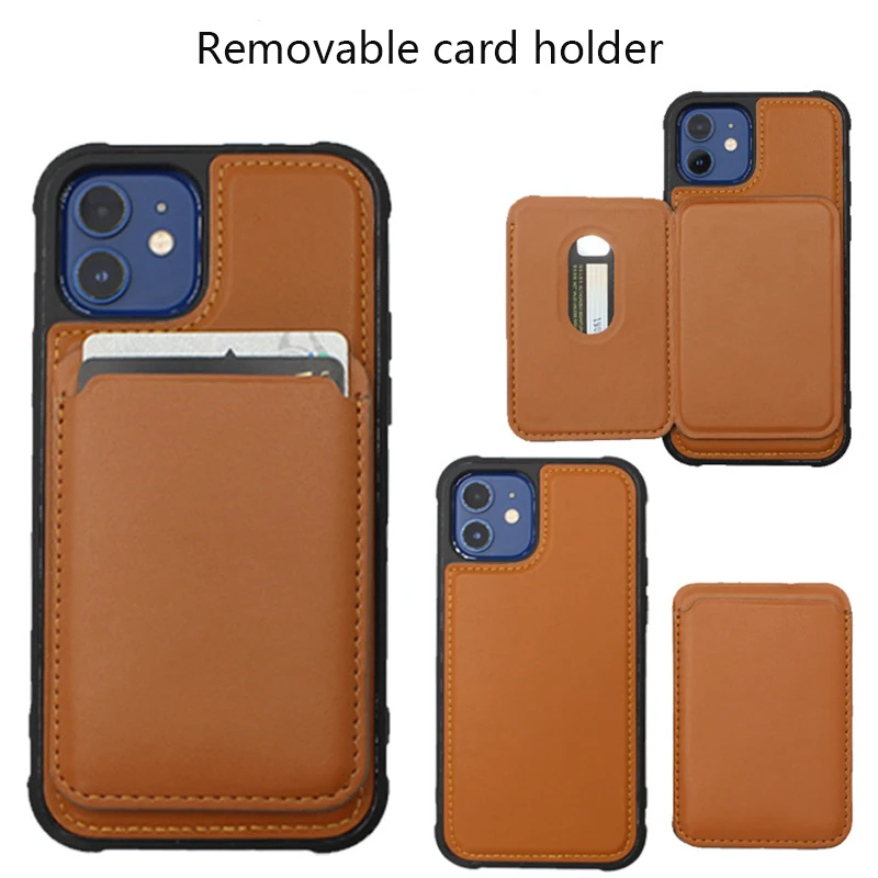 Wireless charging magnetic mobile phone case holder card holder for Magsafe Iphone 12 Pro Max wallet wallet holder
Wireless charging magnetic mobile phone case holder card holder for Magsafe Iphone 12 Pro Max wallet wallet holder