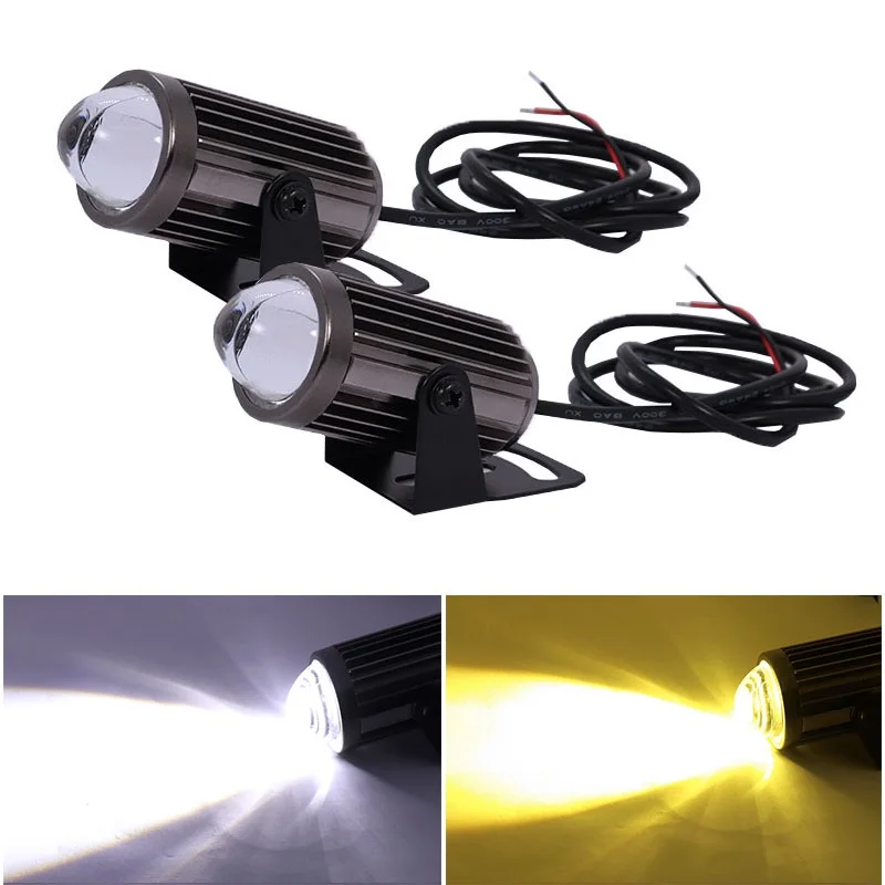 Universal Motorcycle LED Headlight Projector Lens Dual Color ATV Scooter Driving for Cafe Racer Light Auxiliary Spotlight Lamp
Universal Motorcycle LED Headlight Projector Lens Dual Color ATV Scooter Driving for Cafe Racer Light Auxiliary Spotlight Lamp
