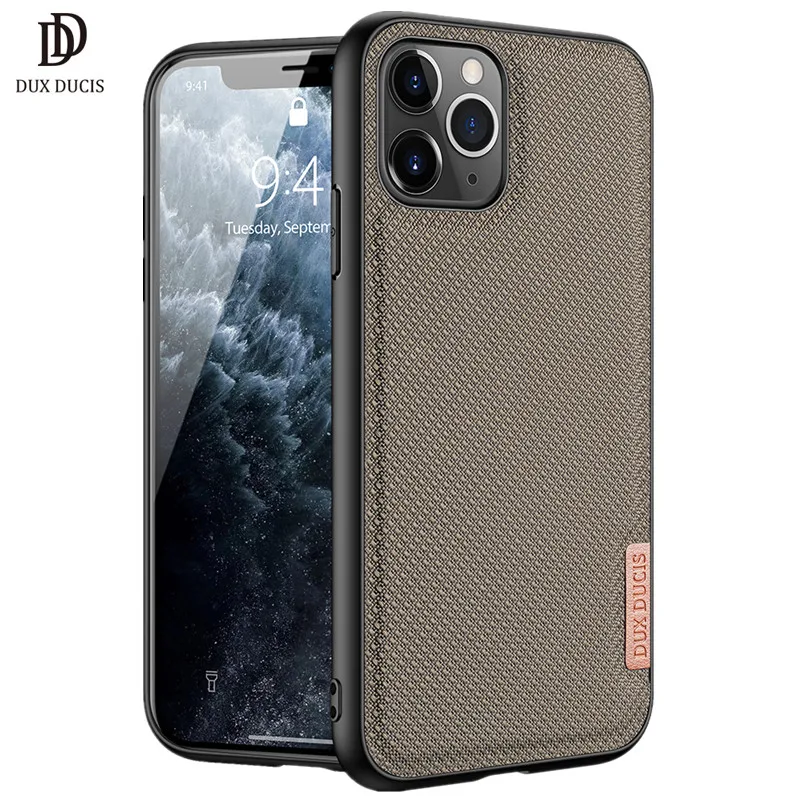 Чехол для Apple iPhone 11 Pro 5 8 дюйма DUX DUCIS Fino Series тканая нейлоновая текстура силиконовая