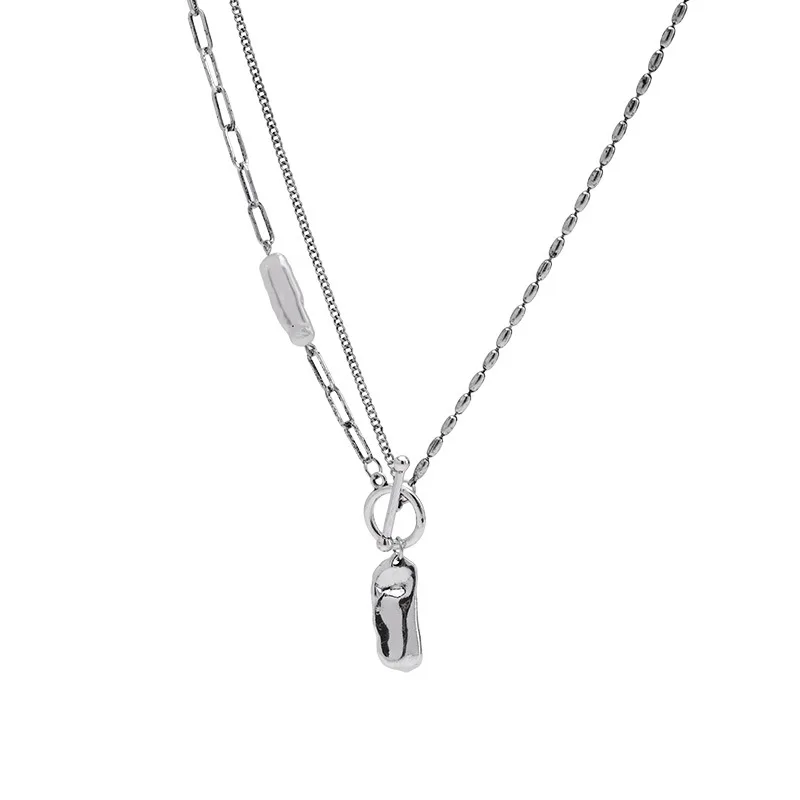 LOVOACC Vintage Asymmetric OT Clasp Pendant Necklace for Women Irregular Pearls Choker Necklaces Titanium Steel Jewelry 2021
LOVOACC Vintage Asymmetric OT Clasp Pendant Necklace for Women Irregular Pearls Choker Necklaces Titanium Steel Jewelry 2021