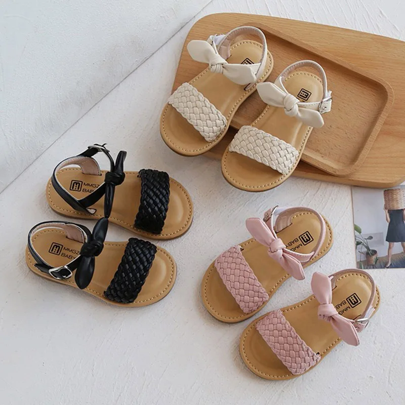 Girls Sandals 2022 Summer Bowtie Ankle Strap Beach Shoes For Kids Baby Children Princess Shoes Toddlers Weave Gladiator Sandal
Girls Sandals 2022 Summer Bowtie Ankle Strap Beach Shoes For Kids Baby Children Princess Shoes Toddlers Weave Gladiator Sandal