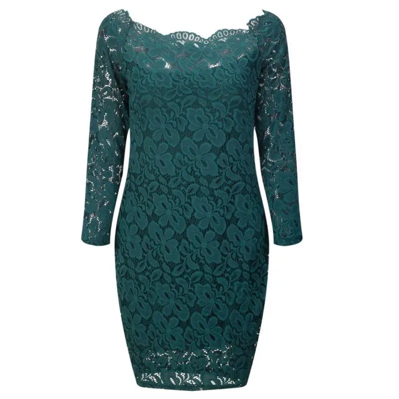 2021 Female New Long Skirt Europe and The United States One Word Collar Long Sleeve Sexy Large Size Lace Dress
2021 Female New Long Skirt Europe and The United States One Word Collar Long Sleeve Sexy Large Size Lace Dress