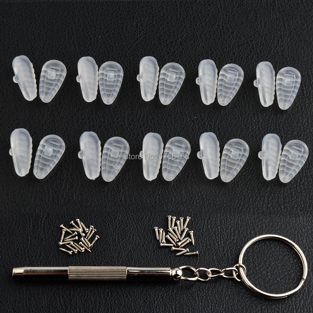 10pairs 12mm 14mm super soft Air Chamber Silicone Nose Pads 40pcs screws screwdriver for Glasses eyewear nose pad
10pairs 12mm 14mm super soft Air Chamber Silicone Nose Pads 40pcs screws screwdriver for Glasses eyewear nose pad