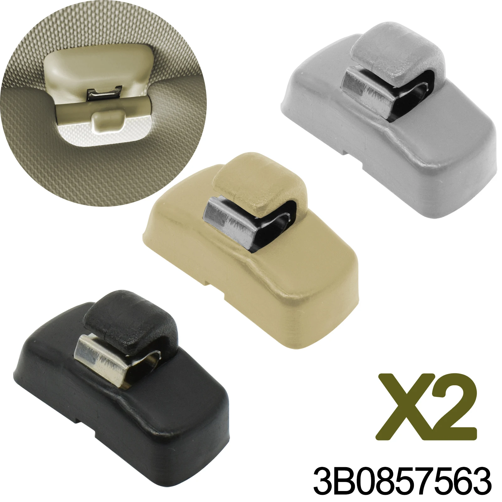 2pcs Car Front Sun Visor sunvisor Hook Clips Bracket For SKODA Fabia 6Y Octavia A4 A5 1U 1Z Superb B5 3U 3B0857561B 3B0857563
2pcs Car Front Sun Visor sunvisor Hook Clips Bracket For SKODA Fabia 6Y Octavia A4 A5 1U 1Z Superb B5 3U 3B0857561B 3B0857563