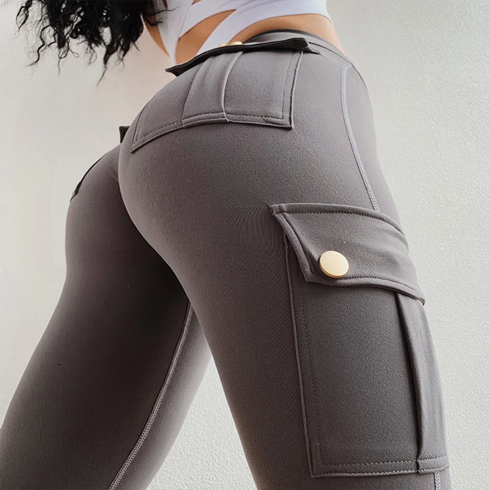 Fitness Women Leggings With Pocket Solid High Waist Push Up Polyester Workout Leggings Cargo Pants Casual Hip Pop Pants
Fitness Women Leggings With Pocket Solid High Waist Push Up Polyester Workout Leggings Cargo Pants Casual Hip Pop Pants