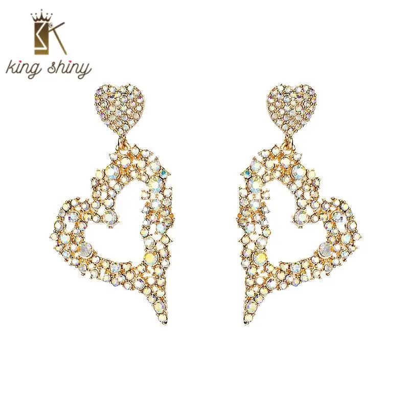 Exquisite Shiny Crystal Heart Shape Dangle Earrings Elegant Sparkly Rhinestone Statement Pendant Earrings Girl Party Ear Jewelry
Exquisite Shiny Crystal Heart Shape Dangle Earrings Elegant Sparkly Rhinestone Statement Pendant Earrings Girl Party Ear Jewelry