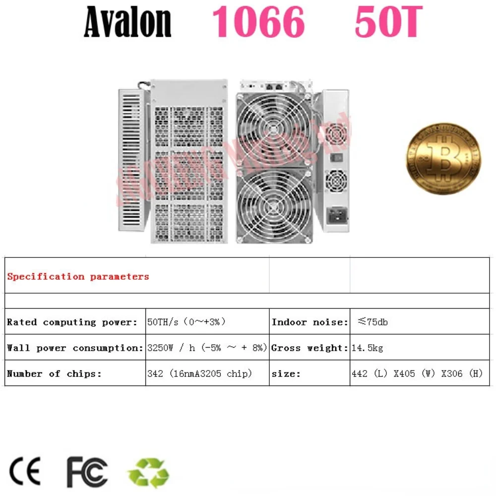ETH BTC Máquina de minería de BTC de SHA-256, minero antiguo de AISC, Avalon 1066, 50T A1, antminer T17, S17, T2T, T2, S5
ETH BTC Máquina de minería de BTC de SHA-256, minero antiguo de AISC, Avalon 1066, 50T A1, antminer T17, S17, T2T, T2, S5
