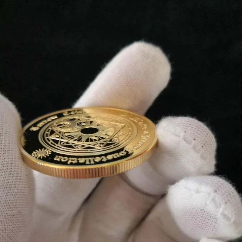 P15F Gold Plated Sun Moon Divination Tarot Coin Lucky Constellation Collection Art
P15F Gold Plated Sun Moon Divination Tarot Coin Lucky Constellation Collection Art