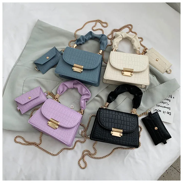 2021 Simple Chain Crossbody Bags for Women Mini PU Leather Luxury Women Brand Handbags with Wallet Small Tote Purses 2 Pcs Set
2021 Simple Chain Crossbody Bags for Women Mini PU Leather Luxury Women Brand Handbags with Wallet Small Tote Purses 2 Pcs Set