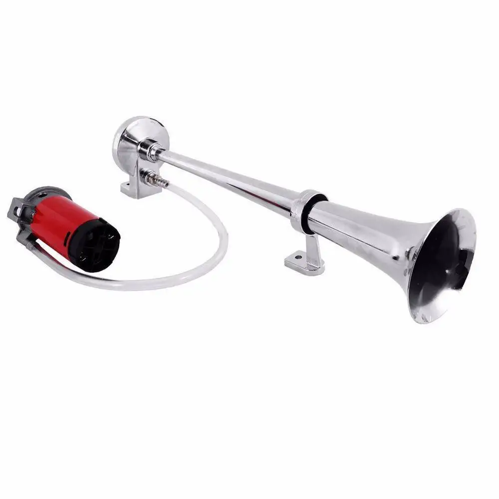 Chrome 150dB Single Trumpet Speaker 12V Electric Air Train Horn Compressor For Car Truck
Chrome 150dB Single Trumpet Speaker 12V Electric Air Train Horn Compressor For Car Truck