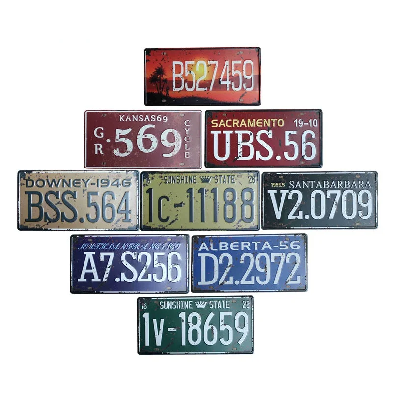 Retro Metal License Plate Signs Wall Decoration Vintage Metal Art Bar Home Restaurant Decor Metal Signs 15x30cm
Retro Metal License Plate Signs Wall Decoration Vintage Metal Art Bar Home Restaurant Decor Metal Signs 15x30cm