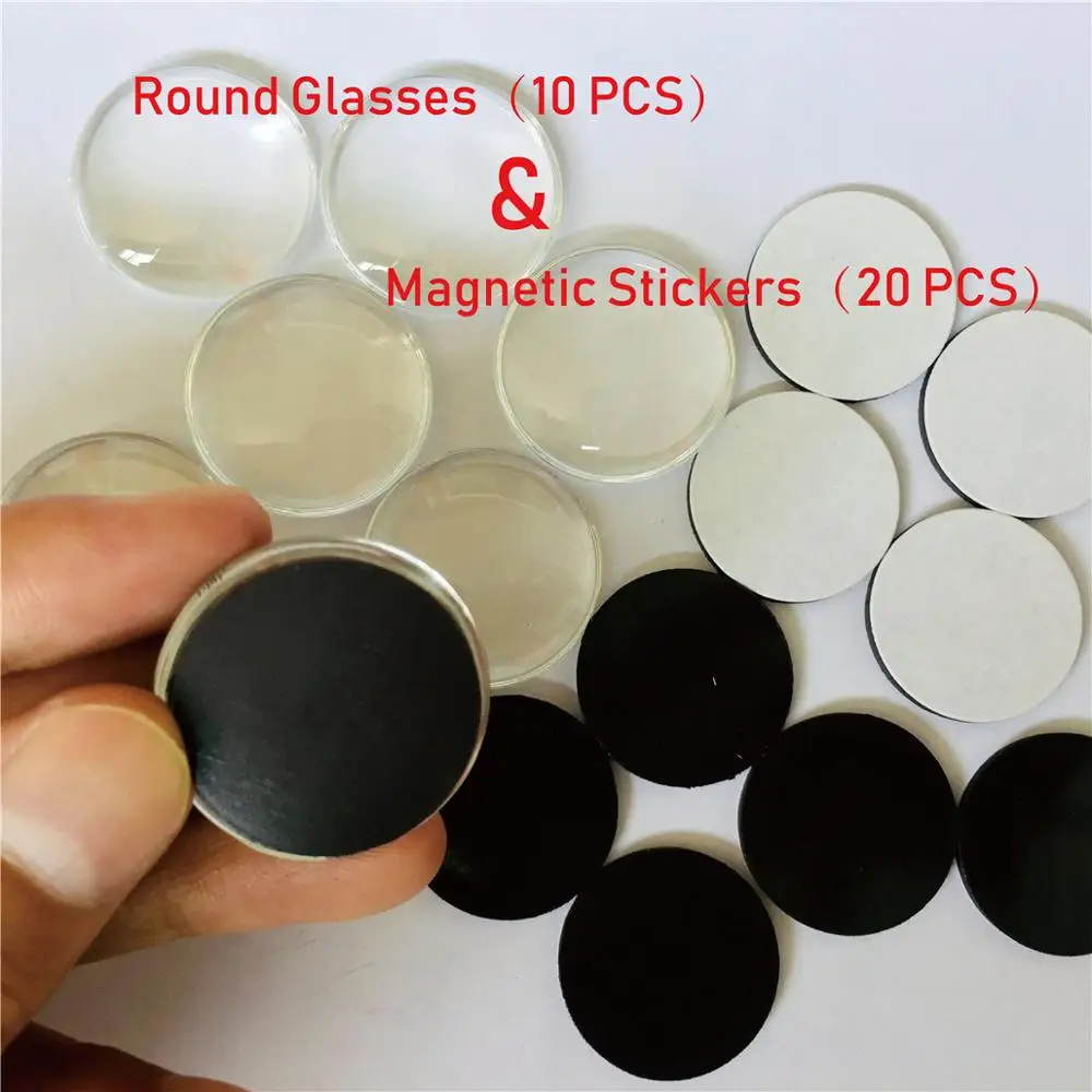 Dia. 30MM Quality DIY assemble parts for Dome Glass fridge magnet,isotropic Adhesive Magnet+Dome Glass
Dia. 30MM Quality DIY assemble parts for Dome Glass fridge magnet,isotropic Adhesive Magnet+Dome Glass