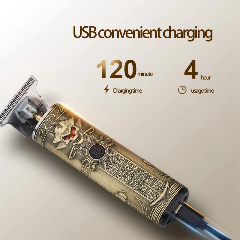 USB Rechargeable T9 Baldheaded Hair Clipper Hair Trimmer Cordless Shaver Trimmer 0mm Men Barber Hair Cutting Machine
USB Rechargeable T9 Baldheaded Hair Clipper Hair Trimmer Cordless Shaver Trimmer 0mm Men Barber Hair Cutting Machine