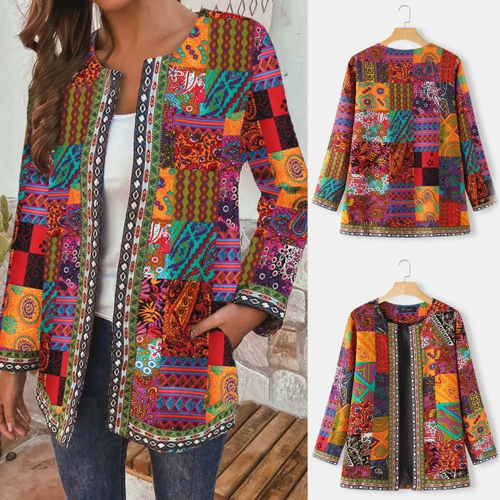 Vintage Jacket Coat Women Fashion Ethnic Floral Printed Cardigan Long Sleeve Loose Open Stitch Overcoat Female Elegant Outerwear
Vintage Jacket Coat Women Fashion Ethnic Floral Printed Cardigan Long Sleeve Loose Open Stitch Overcoat Female Elegant Outerwear