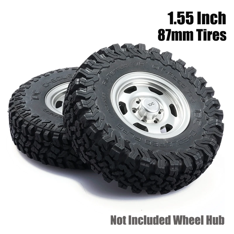 DJC AT 1.5Inch 87mm RC Crawler All-Terrain Tires Off-Road Rubber Rocks Tyres For 1:10 Traxxas TRX4 Axial SCX10III RC4WD Car Part
DJC AT 1.5Inch 87mm RC Crawler All-Terrain Tires Off-Road Rubber Rocks Tyres For 1:10 Traxxas TRX4 Axial SCX10III RC4WD Car Part