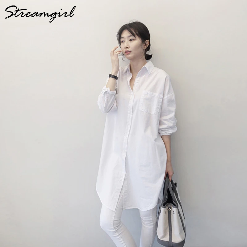 Women's Tunic White Shirt Oversize Woman Loose Long Sleeve Boyfriend Korean Clothes Women Office Blouse Shirt White
Women's Tunic White Shirt Oversize Woman Loose Long Sleeve Boyfriend Korean Clothes Women Office Blouse Shirt White