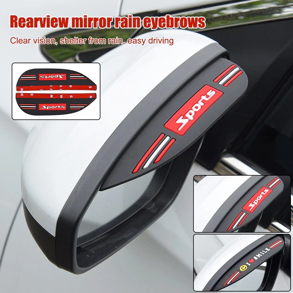 2 piece/Pair Black Universal Auto Parts Rearview Mirror Protector Rain Cover Car Rearview Mirror Eyebrow Rain Cover Sun Visor
2 piece/Pair Black Universal Auto Parts Rearview Mirror Protector Rain Cover Car Rearview Mirror Eyebrow Rain Cover Sun Visor