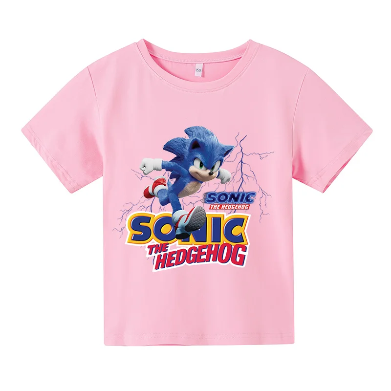 New 2021 Casual Boys Clothes Sonic T Shirt Pure Cottonprinted Kids Clothes Summer T Shirt Fashion Street Cartoon T-shirt Girl
New 2021 Casual Boys Clothes Sonic T Shirt Pure Cottonprinted Kids Clothes Summer T Shirt Fashion Street Cartoon T-shirt Girl