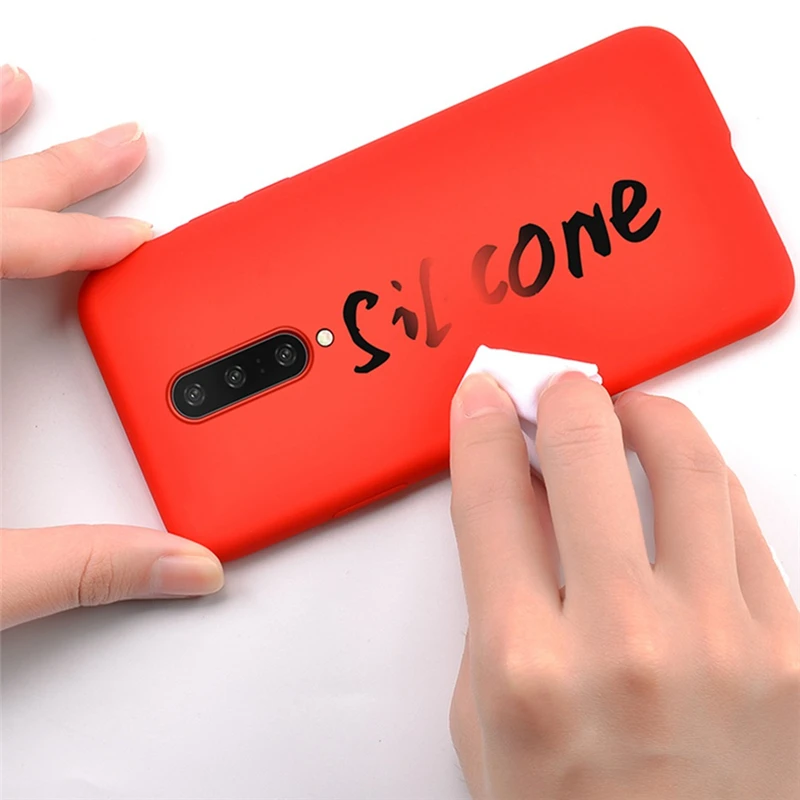 Конфетный ТПУ чехол для OnePlus 8 Pro Чехол из углеродного волокна сплошной цвет