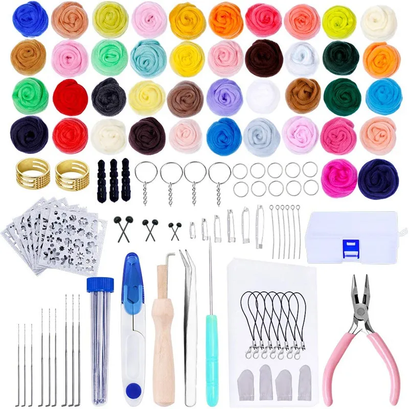 Imzay Needle Felting Kit Felting Tool Wool Needle Felting Kit Needle Felting Starter Kit DIY Needle Felt Roving (42 Colors Wool)
Imzay Needle Felting Kit Felting Tool Wool Needle Felting Kit Needle Felting Starter Kit DIY Needle Felt Roving (42 Colors Wool)