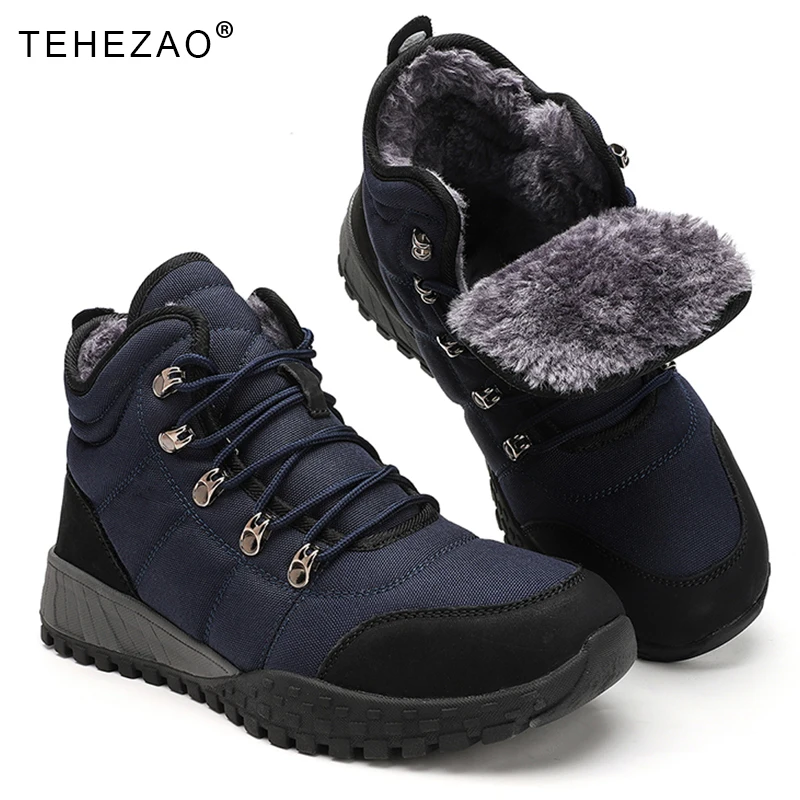 TEHEZAO Men's Winter Outdoor Cotton Shoes, Snow Boots, Fleece Non-Slip Hiking Shoes, Cushioning and Breathable Walking Shoes Men
TEHEZAO Men's Winter Outdoor Cotton Shoes, Snow Boots, Fleece Non-Slip Hiking Shoes, Cushioning and Breathable Walking Shoes Men
