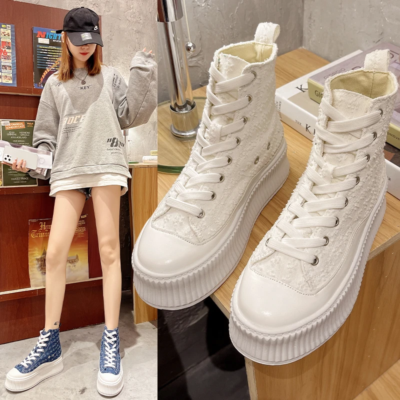 Increased platform canvas shoes high top single shoes female spring ins tide 2021 new student fashion casual shoes
Increased platform canvas shoes high top single shoes female spring ins tide 2021 new student fashion casual shoes