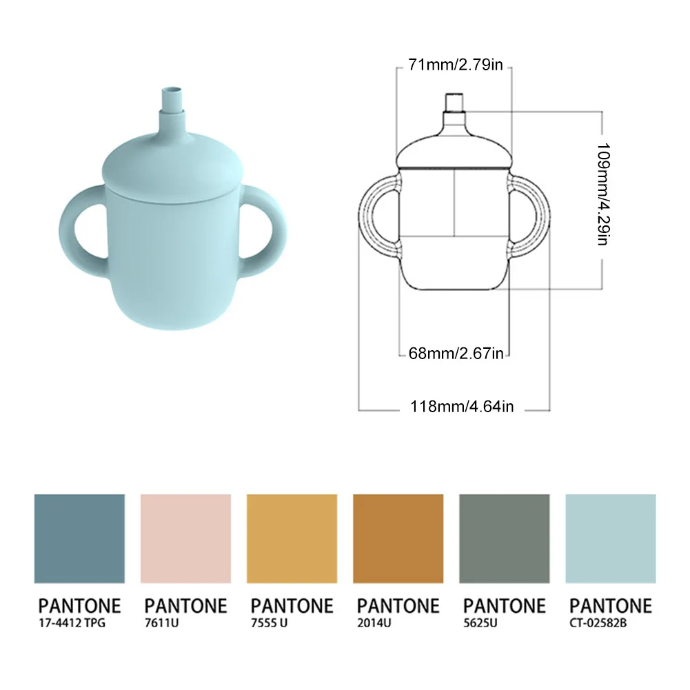 Baby's Drinking Cup Silicone Training Cup with Removable Straw Leak-proof Non-slip Toddler Cup in 6 Colors for Infant Toddler
Baby's Drinking Cup Silicone Training Cup with Removable Straw Leak-proof Non-slip Toddler Cup in 6 Colors for Infant Toddler