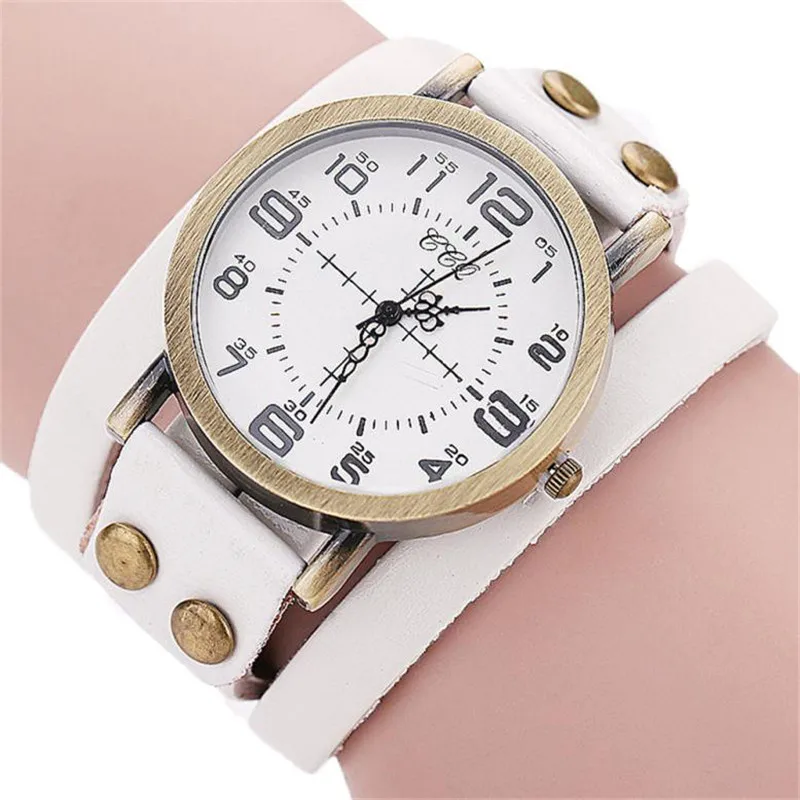 Vintage Cow Leather Women Watch Leather Strap Alloy Case Watches Female Analog Quartz Casual Decoration Wrist Clock Reloj Mujer
Vintage Cow Leather Women Watch Leather Strap Alloy Case Watches Female Analog Quartz Casual Decoration Wrist Clock Reloj Mujer