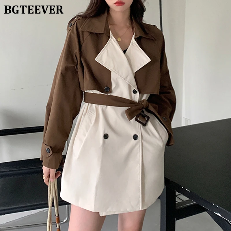 Ветровка BGTEEVER женская с отложным воротником, модный двубортный свободный Тренч с длинным рукавом, в стиле пэчворк, весна 2022
Ветровка BGTEEVER женская с отложным воротником, модный двубортный свободный Тренч с длинным рукавом, в стиле пэчворк, весна 2022