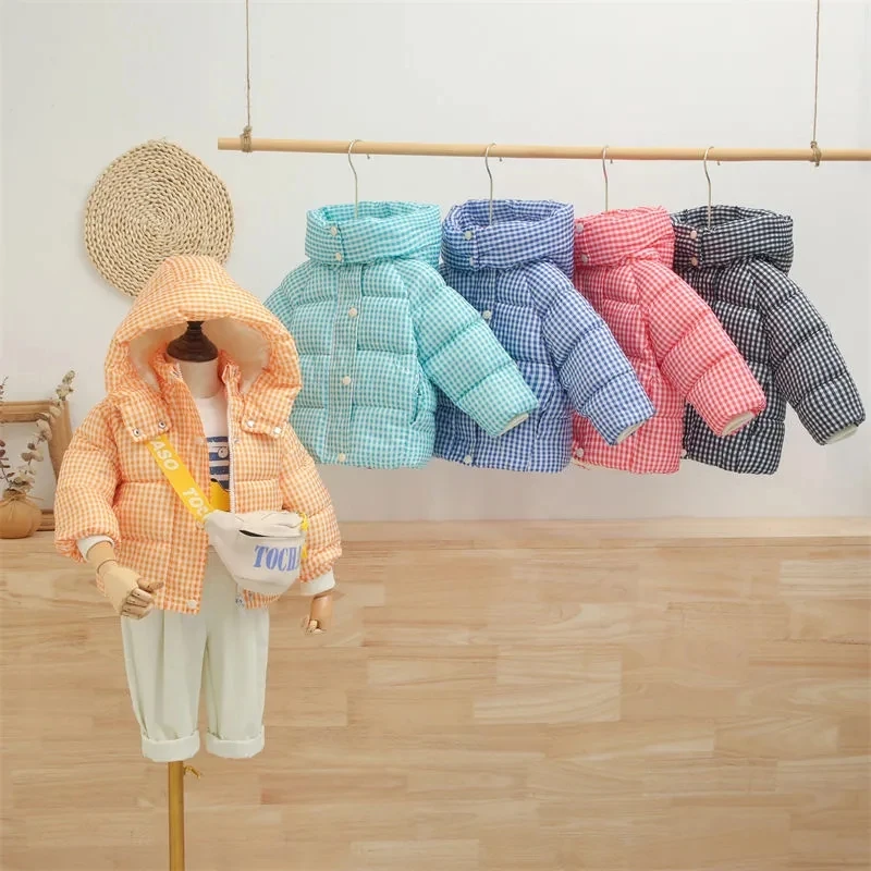 Girls Jacket 2021 Autumn Winter Boys and girls down jackets Kids Warm Hooded Outerwear Children Clothes Infant Girls Coat 
Girls Jacket 2021 Autumn Winter Boys and girls down jackets Kids Warm Hooded Outerwear Children Clothes Infant Girls Coat