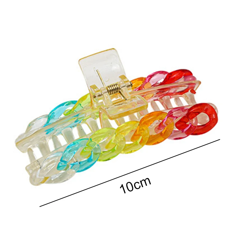 New Fashion Resin Chains Hair Claw For Women Elegant Transparent Big Hair Clips Girl Hair Accessories Hairstyle Hairpin Headwear 
New Fashion Resin Chains Hair Claw For Women Elegant Transparent Big Hair Clips Girl Hair Accessories Hairstyle Hairpin Headwear
