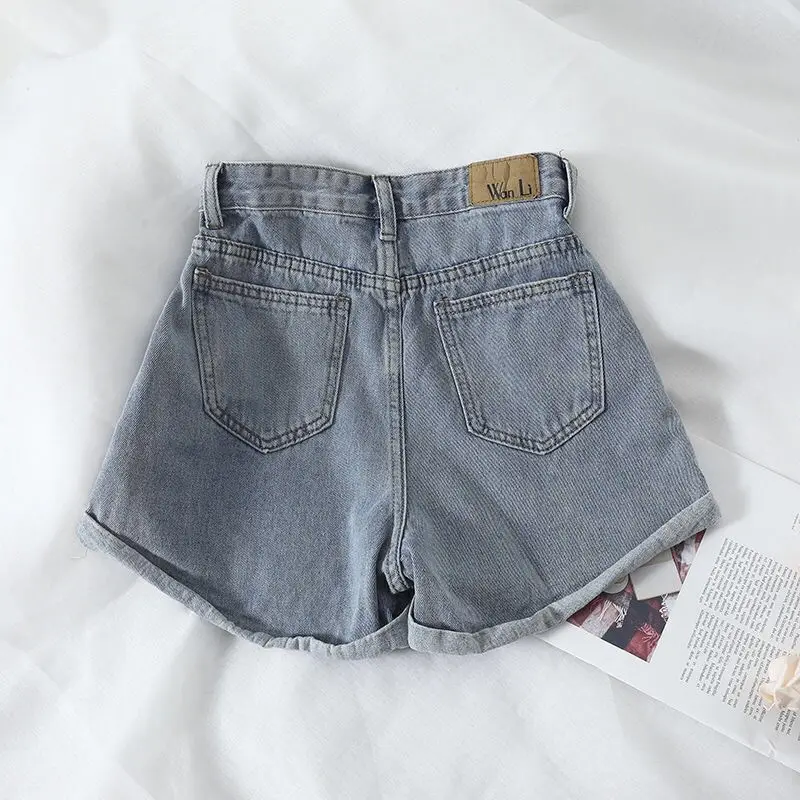 Hong Kong-Style Retro High-waisted Loose Wide Leg Pants Cowboy Shorts Women's Summer 2020 Versatile Rolled Casual Shorts Women's
Hong Kong-Style Retro High-waisted Loose Wide Leg Pants Cowboy Shorts Women's Summer 2020 Versatile Rolled Casual Shorts Women's