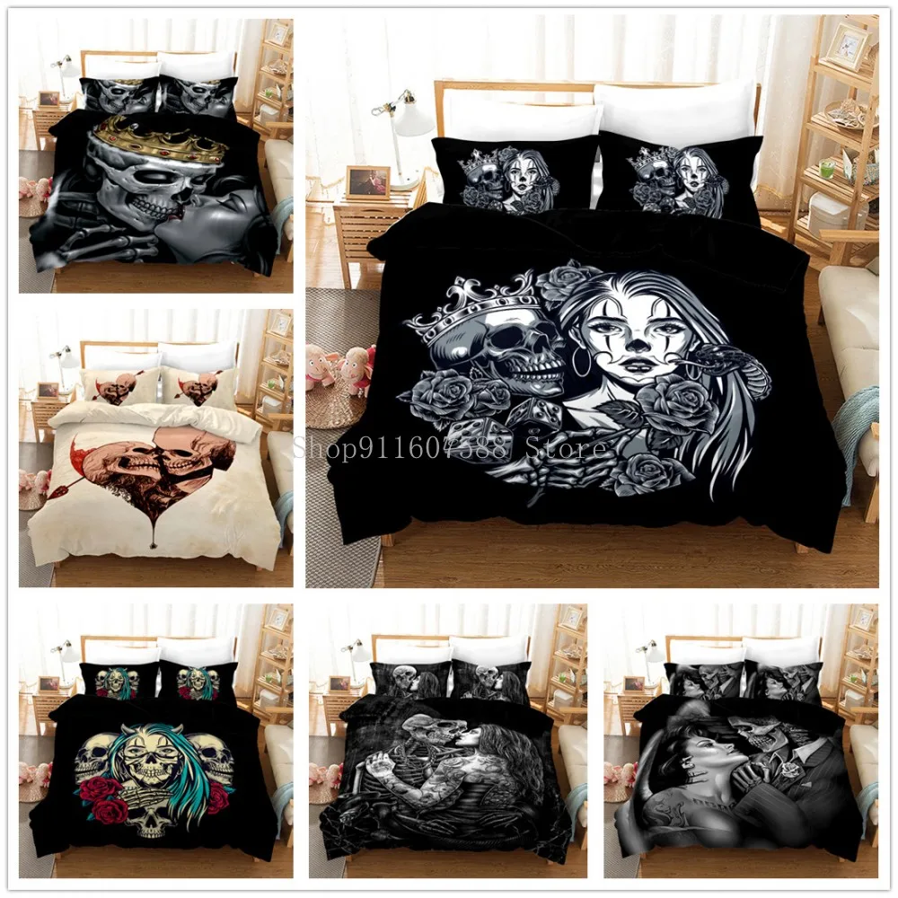 3D Skeleton Bedding Set Queen King Size Skull Pattern Duvet Cover Set With Pillowcase Comforter Cover Bedclothes Home Decor
3D Skeleton Bedding Set Queen King Size Skull Pattern Duvet Cover Set With Pillowcase Comforter Cover Bedclothes Home Decor