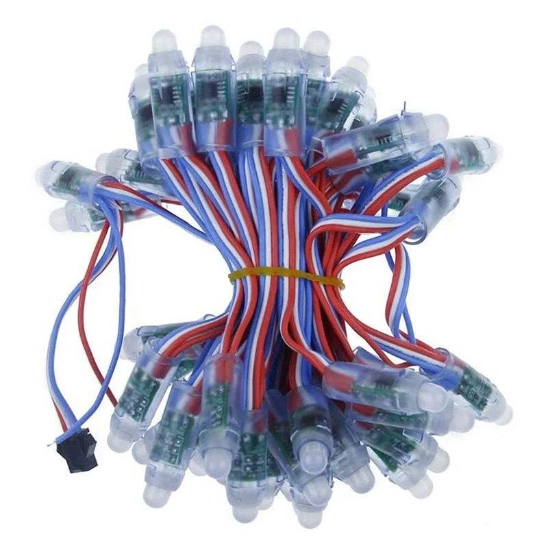 New WS2811 12mm Digital RGB LED Pixel Light Individually Addressable Round LED Pixels Module IP68 Waterproof DC5V 100Pcs
New WS2811 12mm Digital RGB LED Pixel Light Individually Addressable Round LED Pixels Module IP68 Waterproof DC5V 100Pcs
