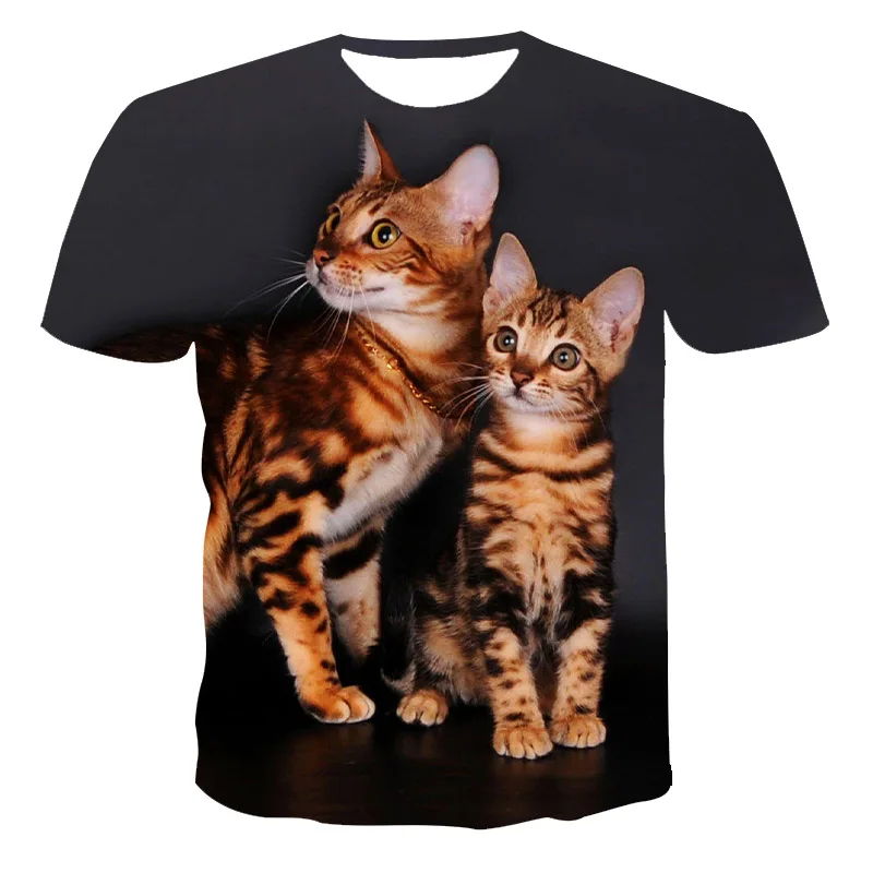 2021 Summer 3D Printing Cute Cat Short-Sleeved Shirts Men And Women Casual Plus Size Tee Tops 2XS-5XL
2021 Summer 3D Printing Cute Cat Short-Sleeved Shirts Men And Women Casual Plus Size Tee Tops 2XS-5XL